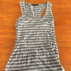 Grey & White Striped Tank (Pick 3 for $24)